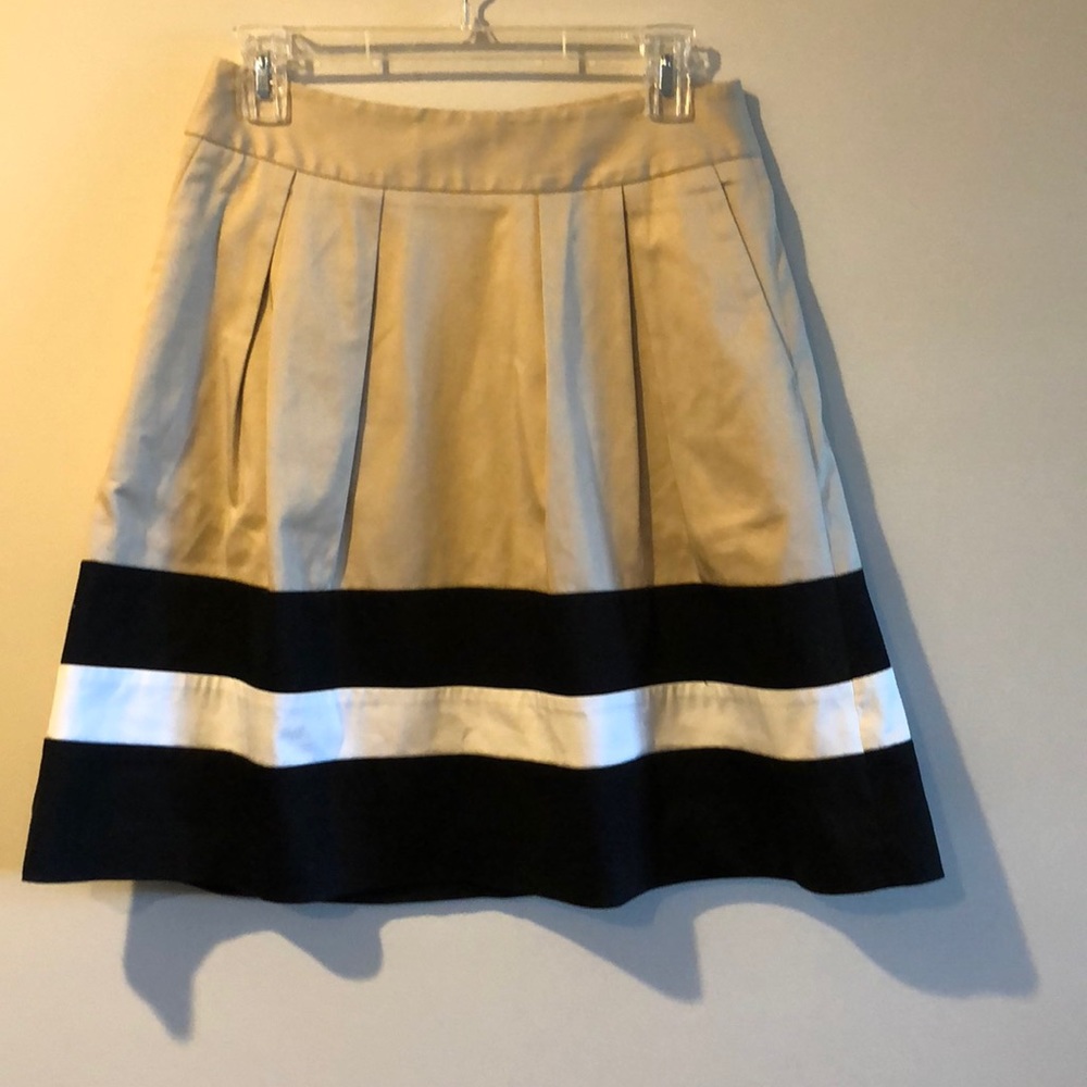 A-line khakis skirt